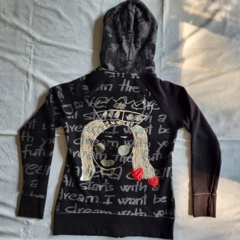 Desigual "dream" graphic hoodie, size medium